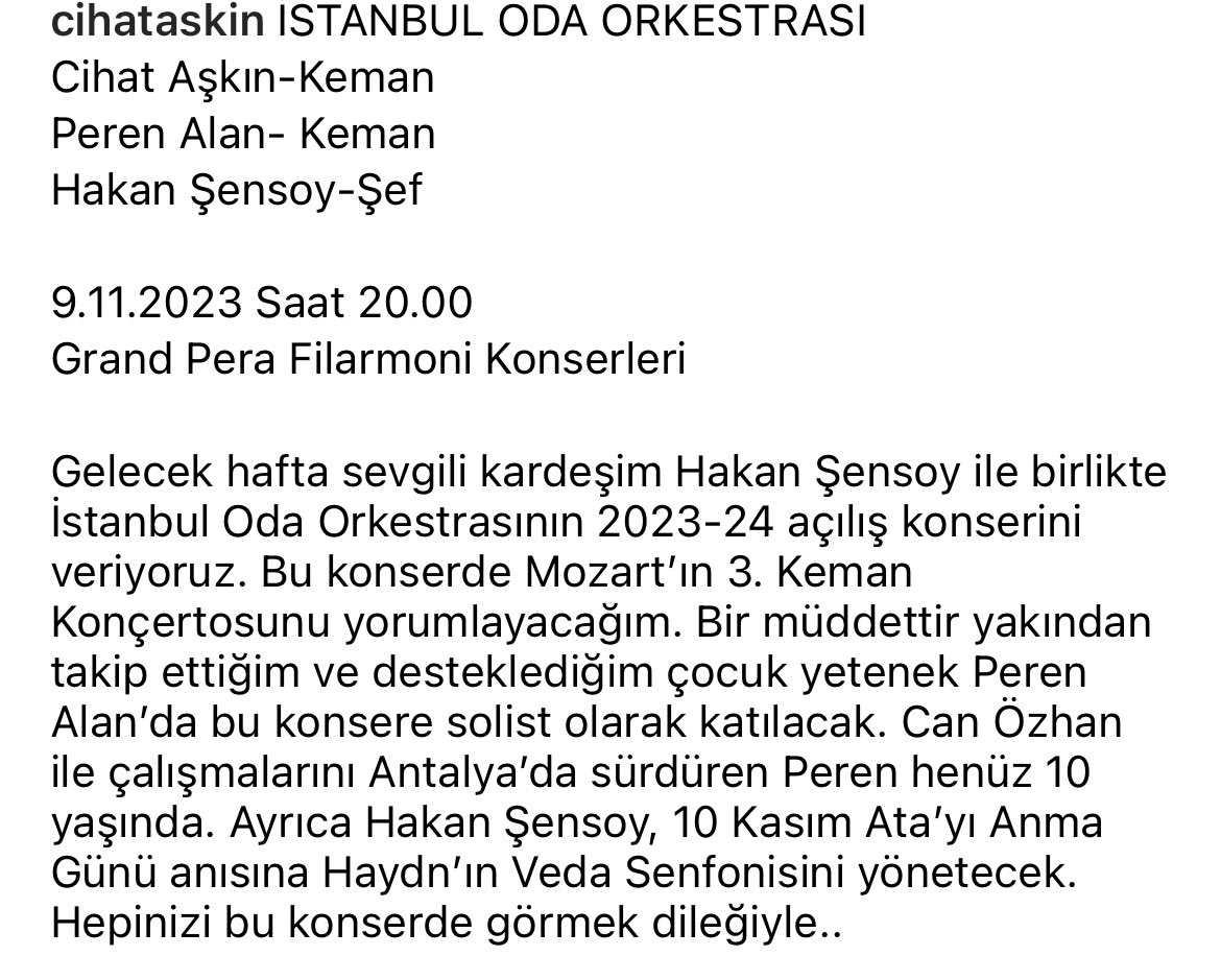 İSTANBUL ODA ORKESTRASI