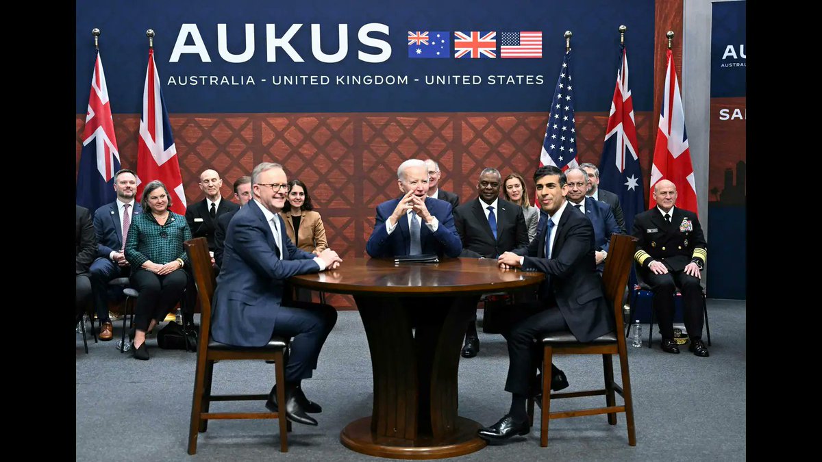 🇮🇳#India's interest in #AUKUS.
🛳️ Focused on #nuclear #submarine technology.
🤝 Exploring broader technology cooperation.
🌊 Strengthening naval capabilities.
🌏 #IndoPacific strategic interests. #AUKUS #India #NavalTechnology 🛳️🤝🌏