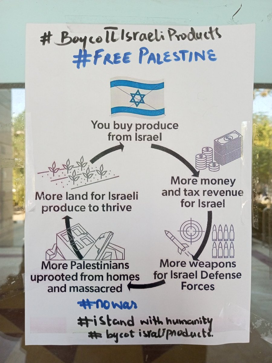 sk7_im's tweet photo. Boycott Israeli products as much as you can. #istandwithpalestine #istandforhumanity https://t.co/wjN2hR3woS