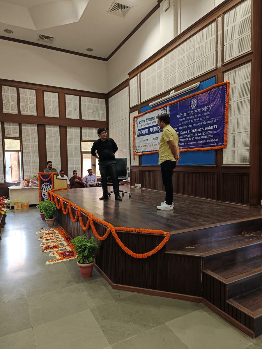 As part of #VAW2023  a play ‘Kissa Kursi ka’ was staged on the closing ceremony #VigilanceAwarenessWeek The  play got very good response from the audience and officers appreciated it wholeheartedly.