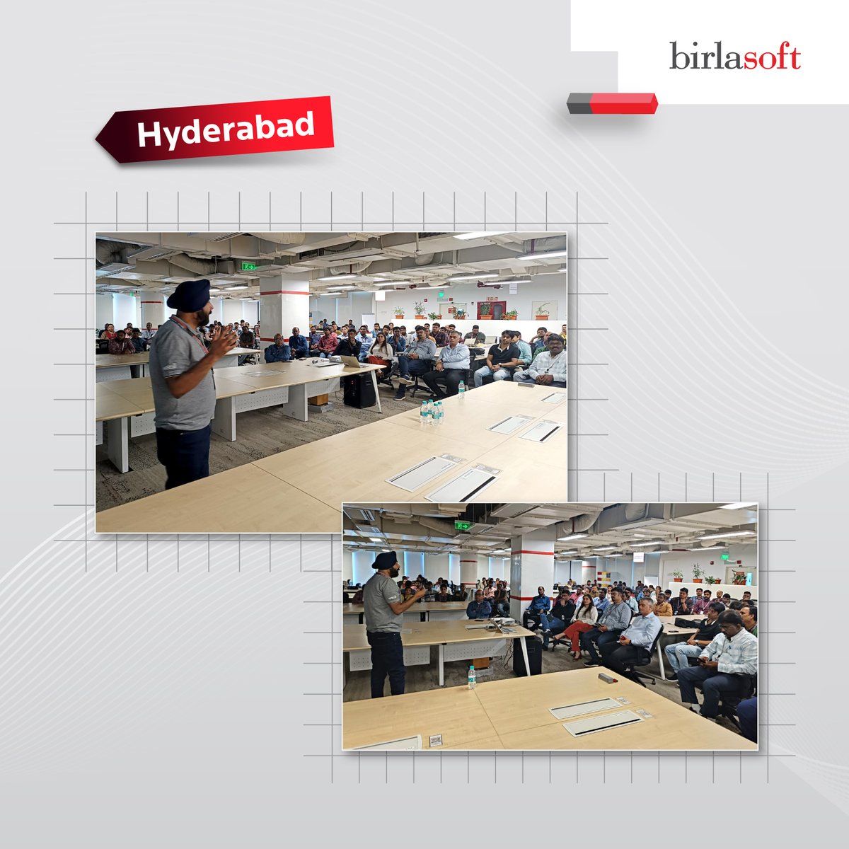 birlasoft's tweet photo. Our Digital & Cloud Team united to exchange ideas and connect with colleagues across offices in Pune, Hyderabad, and Bengaluru. As we collectively charted a path to revolutionize the digital landscape, the energy of the room was filled with countless thoughts and discussions on innovation.

Our cross-location collaboration enables us to create cutting-edge solutions, bridging gaps and empowering the world through technology. As we celebrate #FutureOfTech, the team's focus remains on continuous learning, embracing emerging technologies, and pushing boundaries to unlock new opportunities for substantial growth.

#Innovation #DigitalTransformation #BusinessInsights #TeamSpirit #BoldAgileAmbitious
