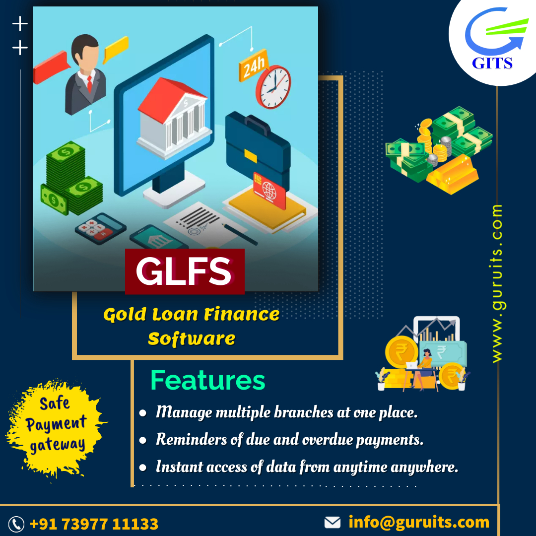 𝐆𝐨𝐥𝐝 𝐋𝐨𝐚𝐧 𝐅𝐢𝐧𝐚𝐧𝐜𝐞 𝐒𝐨𝐟𝐭𝐰𝐚𝐫𝐞 (𝐆𝐋𝐅𝐒)

#GLFS #safepaymentgateway #Automate #goldloan #timeframe #reminder #features #safepayments #gateway #managements #goldloanfinance #software #goldloan #financesoftware #financesystem #information #GITS