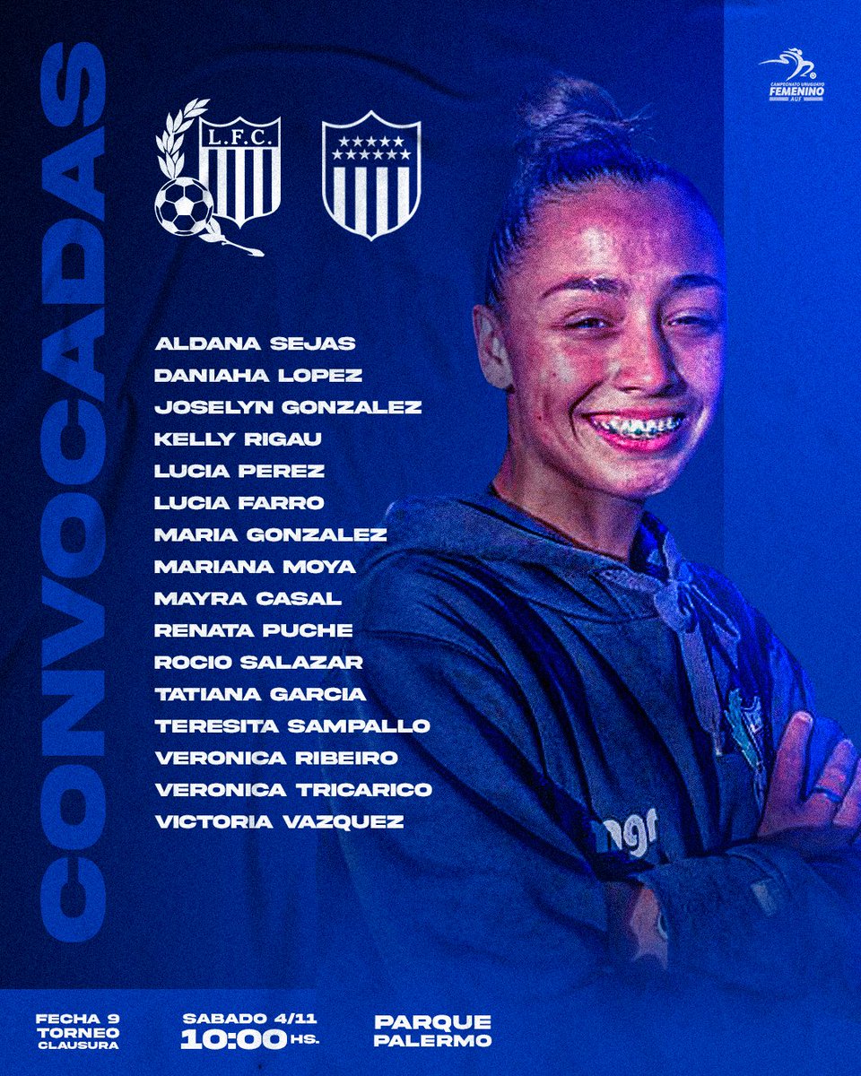 📝 𝑪𝑶𝑵𝑽𝑶𝑪𝑨𝑫𝑨𝑺

🆚️ <a href="/FemeninoCAP/">PEÑAROL | Femenino</a>

#OrgulloNegriazul
#SemilleroDeVirtudes