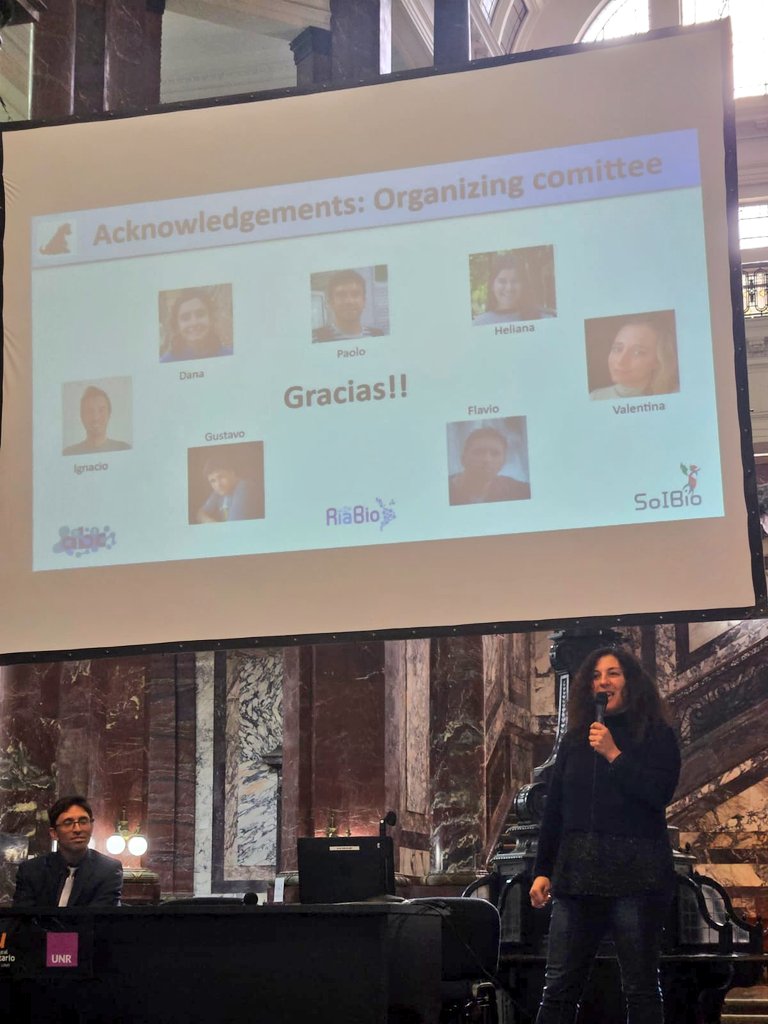 Lucia congratulated the Organizing Committee for the great work for the success of the Congress. #SoIBio #RiaBio #RiaBio2023