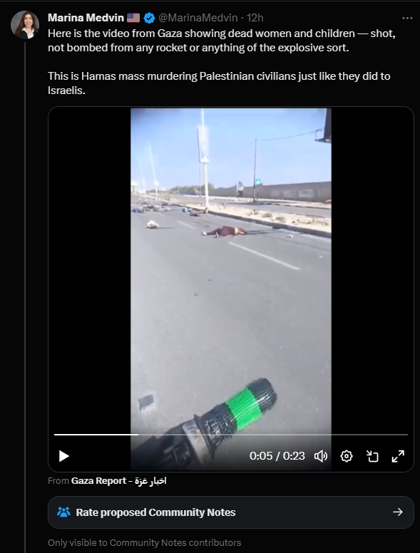 ArchieIrving2's tweet photo. "Gunned down by Hamas" &amp; "Hamas snipers"

I will not make any claims about responsibility unless I am absolutely certain. In this case, however, I am absolutely certain that people who have made claims so far have no clue what they are talking about, and are muddying the waters.- https://t.co/LFdCqcLE7S