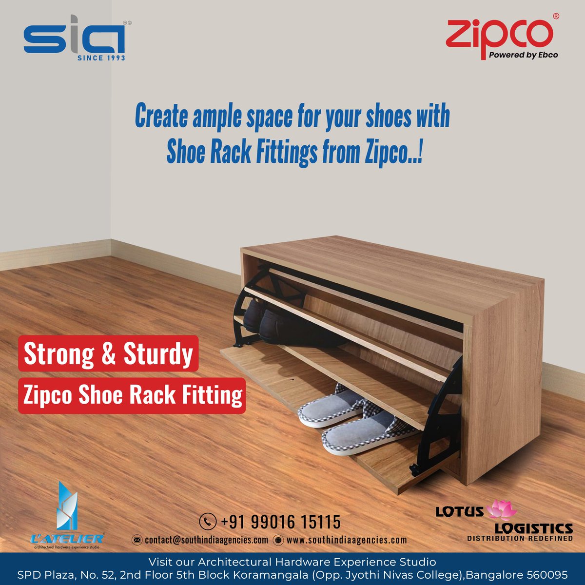 south_agencies's tweet photo. High-quality shoe rack accessories from Zipco are here to simplify organisation and storage. The shoe rack fittings from Zipco are made to last and make your life easier thanks to their sturdy design and simple setup.

#southindiaagencies #zipco #accessories #home #Shoes #style https://t.co/xr0aMoJM9X