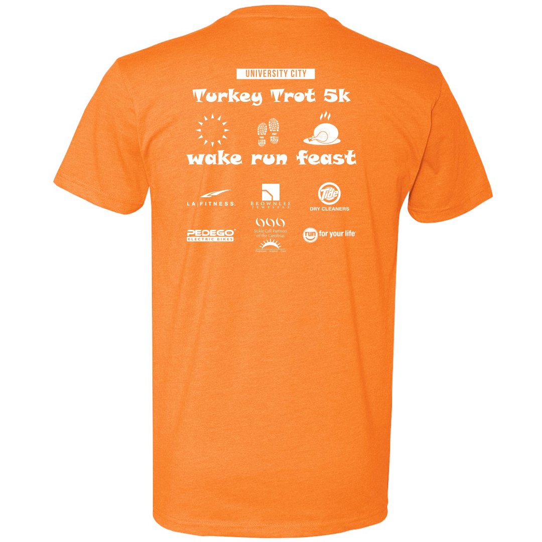 You're gonna look so GOOD in this with your dripping mash potatoes on it or that sweet potato casserole! It will make running the University City Turkey Trot 5k all worth it (Psst! You can walk it too!)
universitycityturkeytrot.com