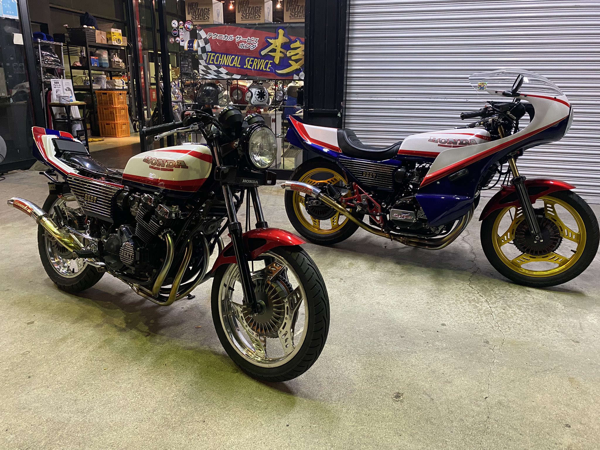 cbx400f cbx550 ヤマト集合管 テクニカルサービス本多 CBX400F 販売中