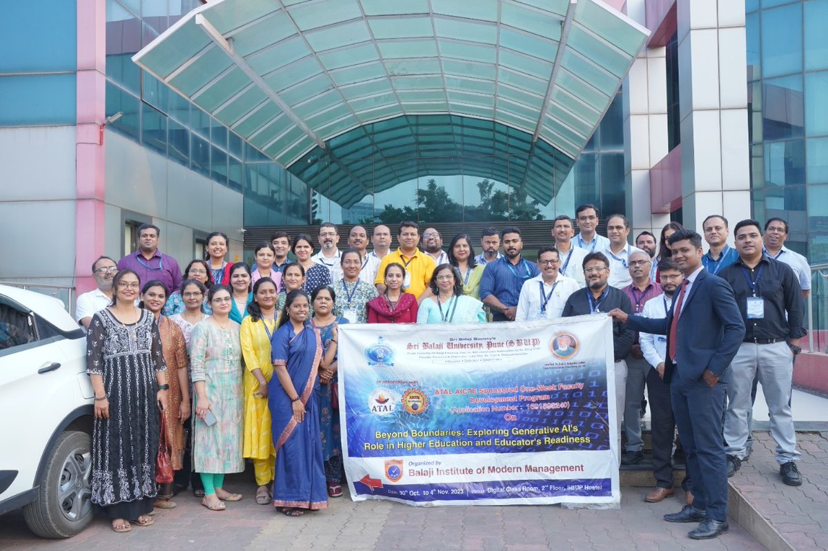 sbupune's tweet photo. BIMM organized a visit to Pimpri Chinchwad Smart City Ltd.’s Integrated Command &amp; Control Center (ICCC) at Nigdi and to PCMC Start-up incubation center at Auto Cluster for all the FDP participants on 03/11/2023 under the AICTE ATAL funded one-week FDP. https://t.co/WAYy27P7vO