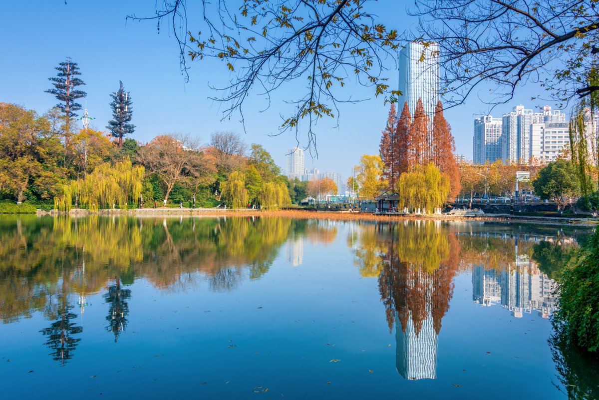 AnhuiTravel's tweet image. Strolling along the lake in Baogong Park is like plunging into a different and unique world, with the calm lake reflecting the autumn atmosphere and silently concealing the entire city. (Located in Hefei City)
#WaterReflection #AnhuiScenery #ExploreUniqueAH #VibrantAnhui