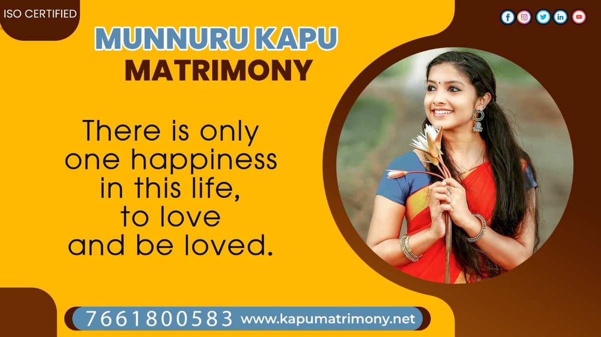MatrimonyKapu's tweet photo. Take The First Step To Your Happy Marriage Only For Kapu Community.For more details Cont us:7661800583,8499066276 https://t.co/GJxWXcEnmo #kapumatrimony #hyderabad #matrimony #government #Asraonagar #ecil #banglore #marriage https://t.co/taRnsOAUE7