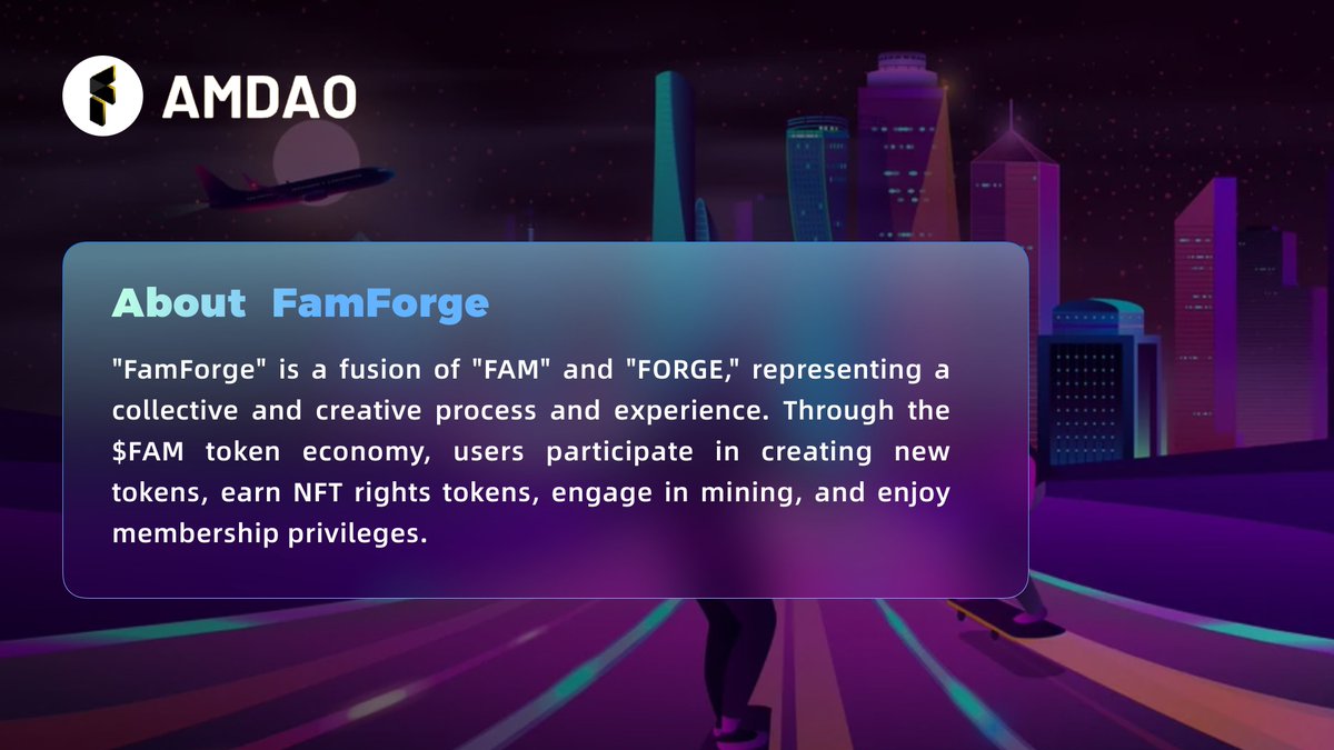 FAM_DAO's tweet photo. Unlocking the Mystery of #FAMFORGE! 🚀

💡As the name suggests, FAMFORGE = FAM + FORGE. 

FAM represents the holistic view of the FAMDAO ecosystem and serves as the ecosystem token for the entire FAM family. 💪🌐

By harnessing the power of FAM to "forge and reshape," FAMFORGE gives birth to a new innovative zone. Stay tuned for more exciting updates! 💎💡

#FAMDAO #CryptoCommunity #Crypto #Innovation
