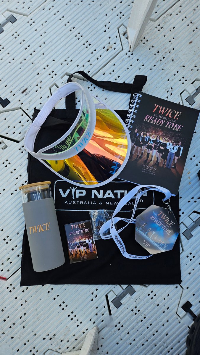 VIP merch for Ready To Be Melbourne

#READYTOBE #TWICEinMelbourne #TWICE_5TH_WORLD_TOUR