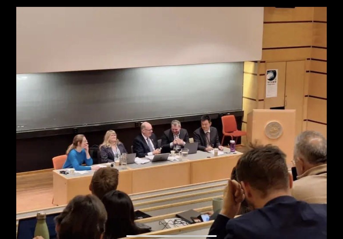 NCLOS_UiT's tweet image. The 2023 NCLOS annual conference. Also our 10th anniversary. More updates to come, but here are the group photo, and shots from one of the keynotes and the two high level panels on the BBNJ and on rethinking Ocean Commons