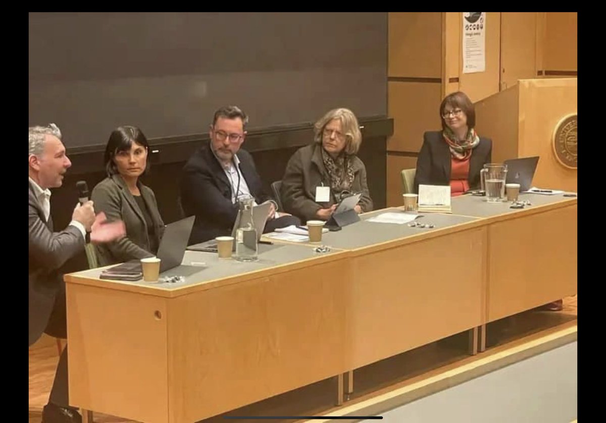 NCLOS_UiT's tweet image. The 2023 NCLOS annual conference. Also our 10th anniversary. More updates to come, but here are the group photo, and shots from one of the keynotes and the two high level panels on the BBNJ and on rethinking Ocean Commons
