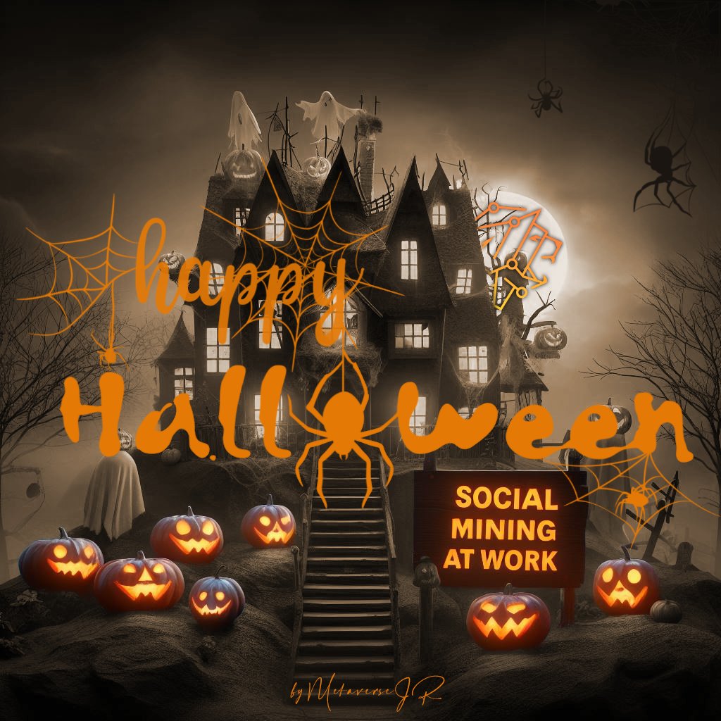 MetaverseJR's tweet photo. 1/ We celebrate the 2nd year of the DAOween Festival at #DAOVERSE. All Social Miners traveled through the mysterious world of #SocialMining using the powerful spells at their disposal and adhering to three core values: Fairness, Quality and Community Power.
#FreckVCs #Halloween https://t.co/Xfjd0aAMXg