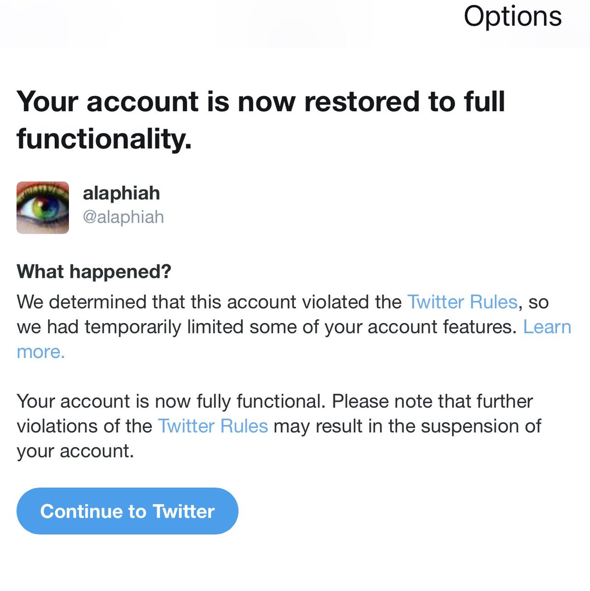 alaphiah's tweet image. I have been appealing TwitterX’s FBI BLOCK on this account since September 2020 showing evidence my post was factual. I have cancelled my appeal because TwitterX stopped my access to the appeal process. This is the only reason TwitterX has allowed me to access this account.