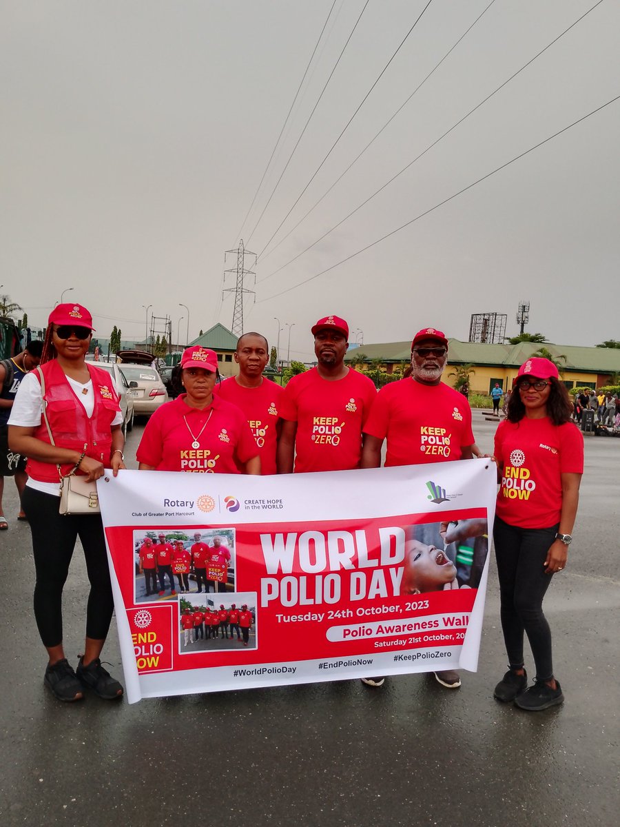 Rgreaterph's tweet photo. Rotary club of Greater Port Harcourt Polio walk awareness today Saturday October 21,2023 in Rivers State Nigeria  in collaboration with other Rotary clubs . https://t.co/KBduWbCkrG