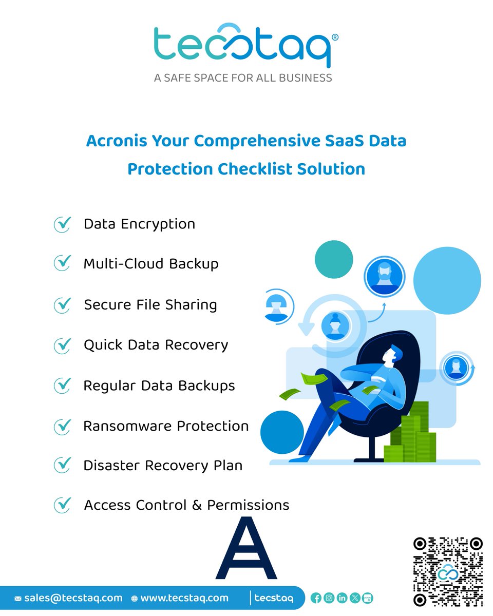 tecstaq's tweet image. Secure Your Data with Confidence: Explore Acronis, Your Ultimate SaaS Data Protection Checklist Solution.

#AcronisSaaSProtection #DataProtectionChecklist #SaaSBackup #CloudSecurity #DataResilience #BusinessContinuity #SaaSBackupSolution #SaaSDataRecovery #TecStaq #GreenAims
