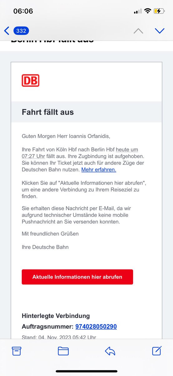 Guten Morgen. Das Chaos beginnt <a href="/DB_Bahn/">Deutsche Bahn Personenverkehr</a>. <a href="/BLOGFamilias/">BLOGfamilia</a>, ich schlage mich durch.
