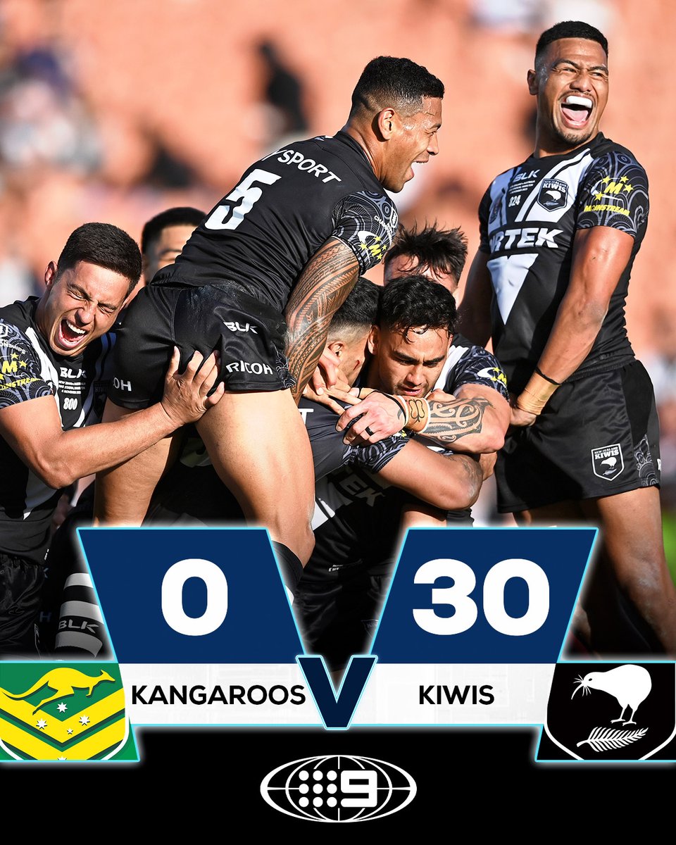 NRLonNine's tweet image. 💥PACIFIC CHAMPIONS! 💥🏆🇳🇿

🖥️ Kangaroos v Kiwis | Free on Channel 9 &amp;amp; 9Now.

#NRL #PacificChampionships