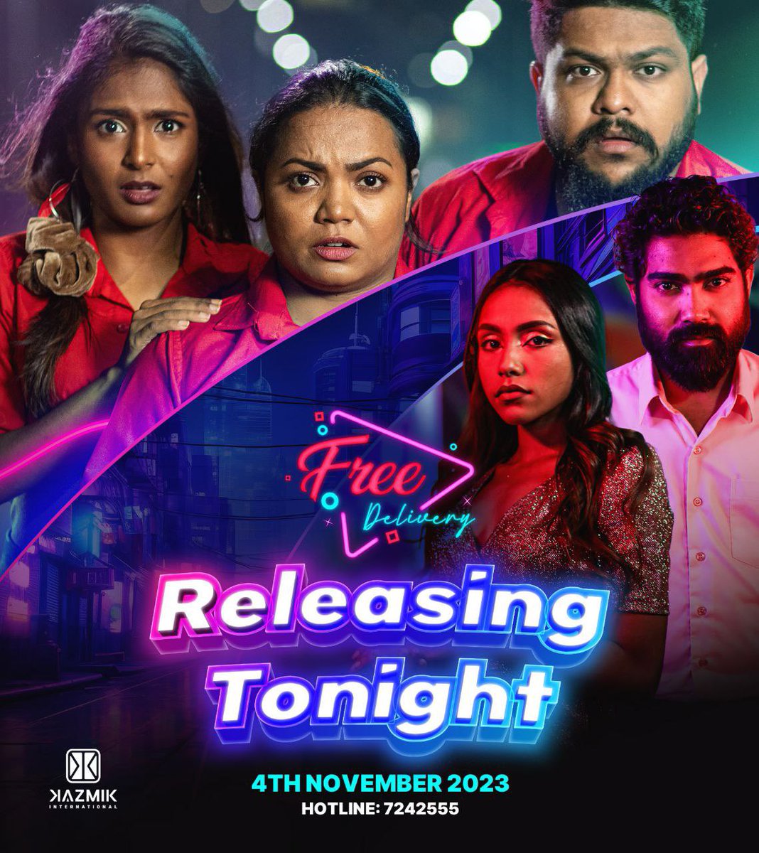 FREE DELIVERY 
PREMIERES TONIGHT !!

Call 7242555 to get you Tickets!