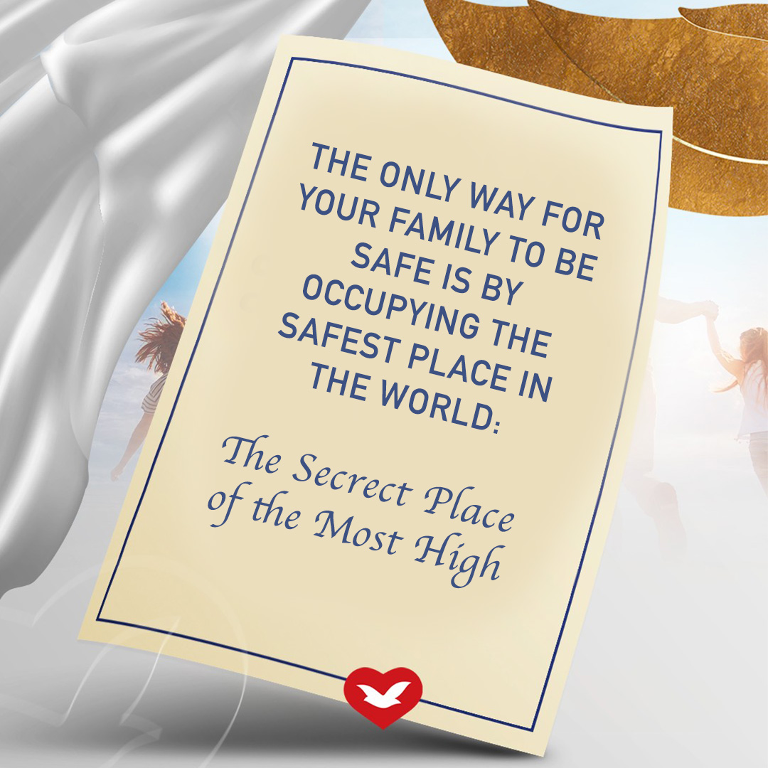 Whilst many places remain in a vulnerable state, there is one place that remains intact and safe.

Therefore, the #SecretPlaceOfTheMostHigh, is the best place for you and your entire family.😇🙏.

Join us @ 9.30am today, @ a #UniversalChurch near you.

#PrayForFamily #Psalm91