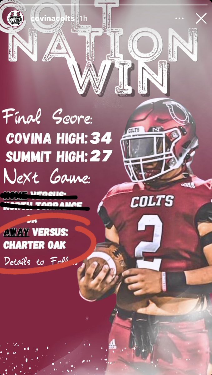 Covina with the W 💪💪💪 Onto Round 2… Let’s Go 💪💪💪