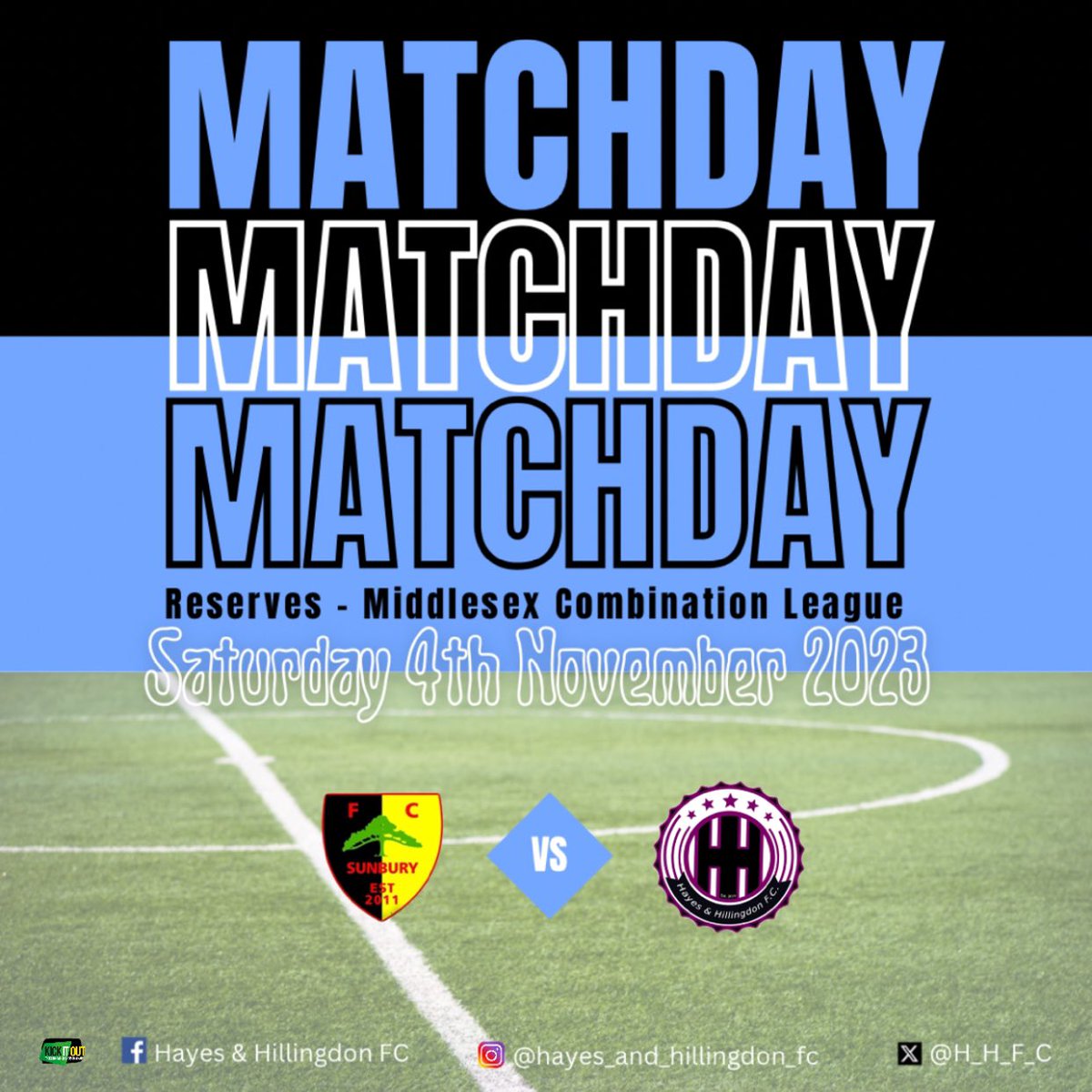 MATCH DAY.. 🏟️🥅🧤⚽️
🆚 @fchilltop 
🏟️ HOME
⏱️2PM KO

🆚 @fc_sunbury_ 
🏟️ Cranford Community College, High Street, Hounslow, TW5 9PD 
⏱️2PM KO 

@Southbournees @RichingsSports 

#HHFC #morethanafootballclub #hayesandhillingdonfc #hhfc #matchday #home #away #letsgo

💜🖤🩵