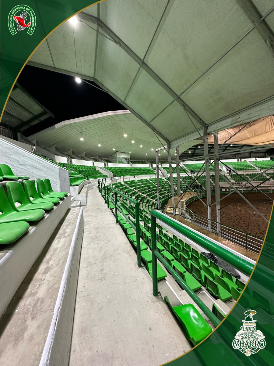 FMCharreria's tweet photo. ✅ F A L T A N   5   D Í A S ✅
  • Estadio 20 de noviembre • 

Puliendo últimos detalles para dar inicio a la fiesta charra más grande de nuestro deporte nacional. 

🎟️ Boletos ¡YA DISPONIBLES! 
En línea: https://t.co/QeKyrmhLL7

#FamiliaCharra 
#CongresoNacionalCharroSlp2023 https://t.co/HkeEj6hENd