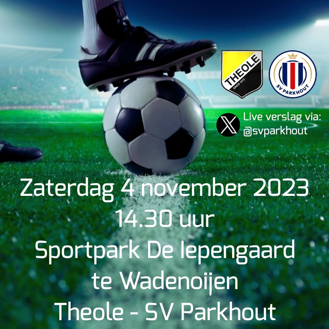 svparkhout's tweet photo. Het is weer zaterdag en dat betekend maar 1 ding; #MatchDay. Dit keer reist SV Parkhout af naar Wadenoijen om het op te nemen tegen @TsvTheole. Ook vandaag zal er voor de mensen die niet aanwezig zijn een liveverslag volgen via X.
#ThePar https://t.co/YAsrnh0sKh