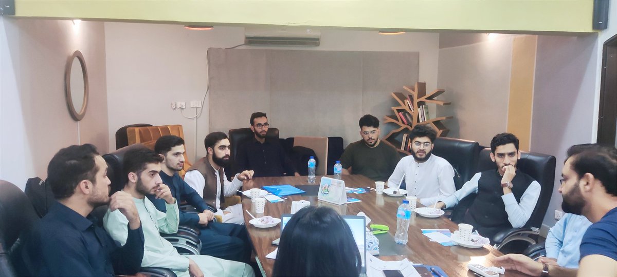 NDF_Pak's tweet photo. Exciting day at NDF office as we welcomed the new HSSP scholarship holders. Engaging onboarding session, where Afghan students were briefed about HSSP's significance and the pivotal roles of HSF and NDF. #Afghanrefugees #EducationForAll https://t.co/iDEDaYj0bp