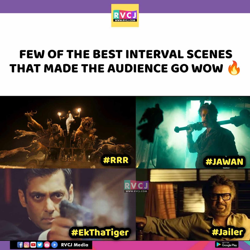 Interval Scenes 🔥

#intervalblock #rrr #jawan #ekthatiger #jailer #rvcjinsta #rvcjmovies