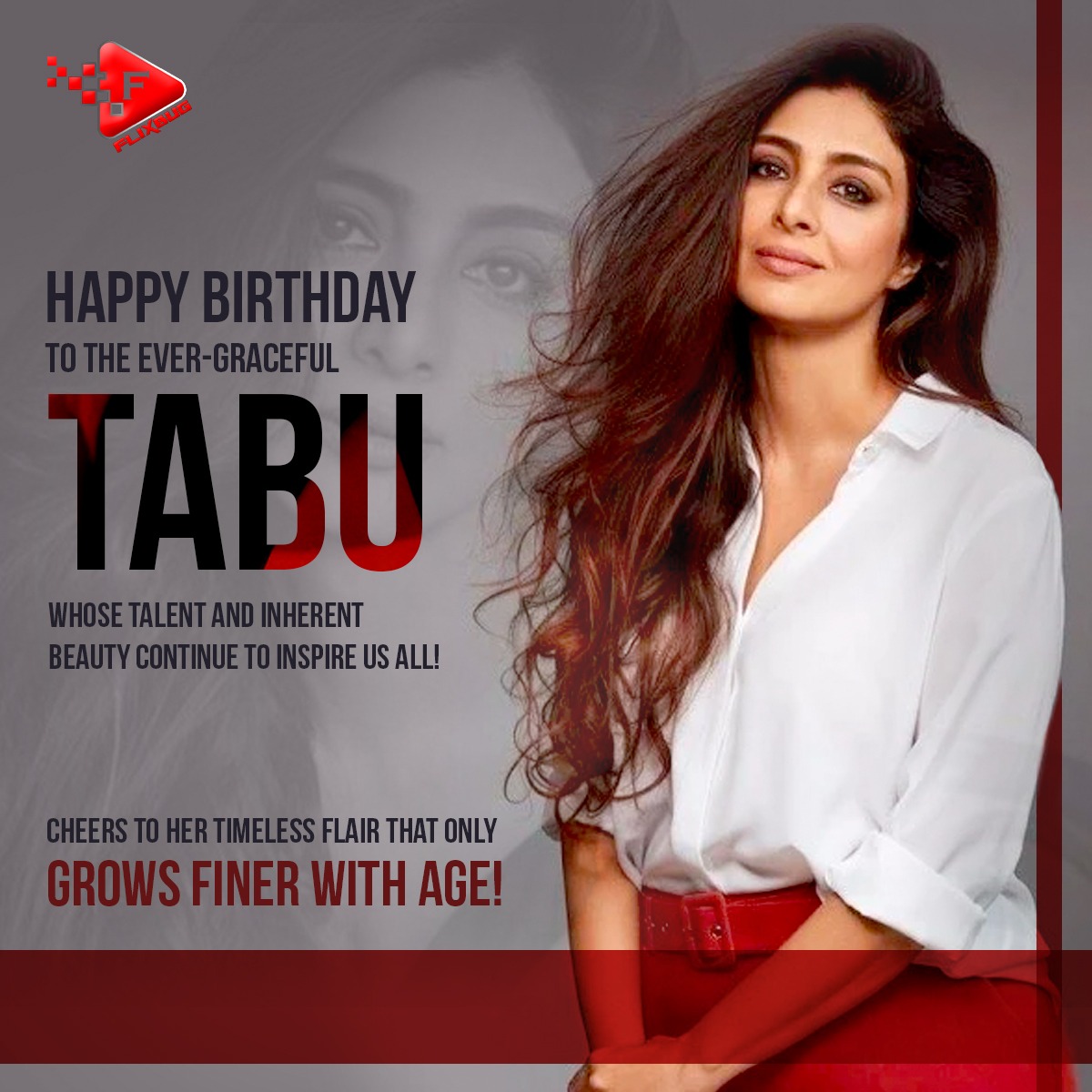 flixbugofficial's tweet photo. Talent equals to #Tabu! Flixbug wishes a very happy birthday to the graceful & gorgeous actress Tabu.
.
.
#HBDTabu #HappyBirthdayTabu #happybirthdaytabutiful #tabu #actresstabu #tabufilms #FlixbugwishesTabu #TabuMovies #TabuCinema #Flixbug #Flixbugott https://t.co/csRtCwVv34