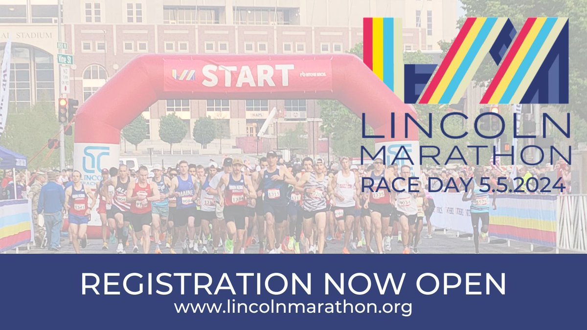 REGISTER TODAY!!! 
Registration for the 2024 Lincoln Marathon is now open!
buff.ly/3FByaob 

OR

Take advantage of the Lincoln Track Club 2023 Black Friday Special.
6 races in 2024, including the Lincoln Marathon or Half Marathon - ONLY $150.
buff.ly/3MmEbsA