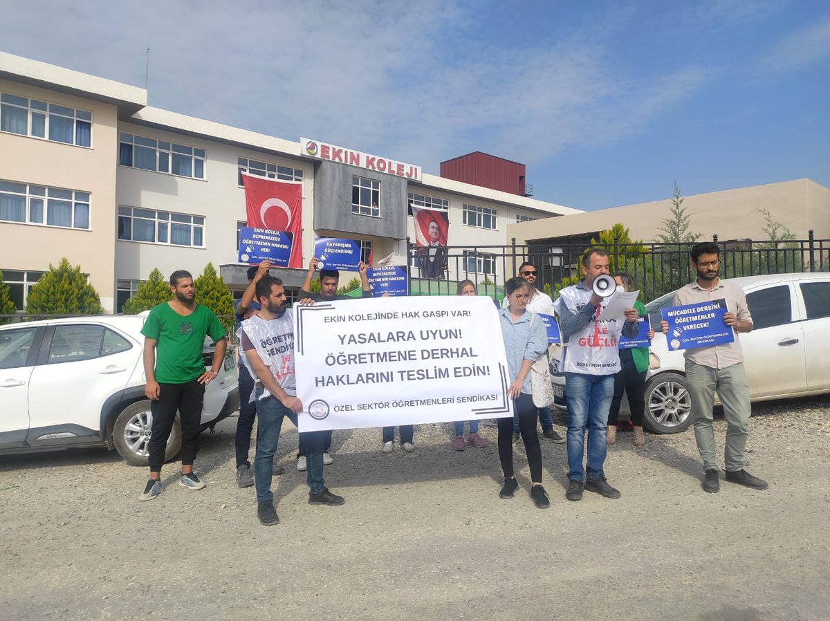 Özel Sektör Öğretmenleri Sendikası’ndan öğretmenler hakları için eylemdeydi 

sendika.org/2023/11/ozel-s…