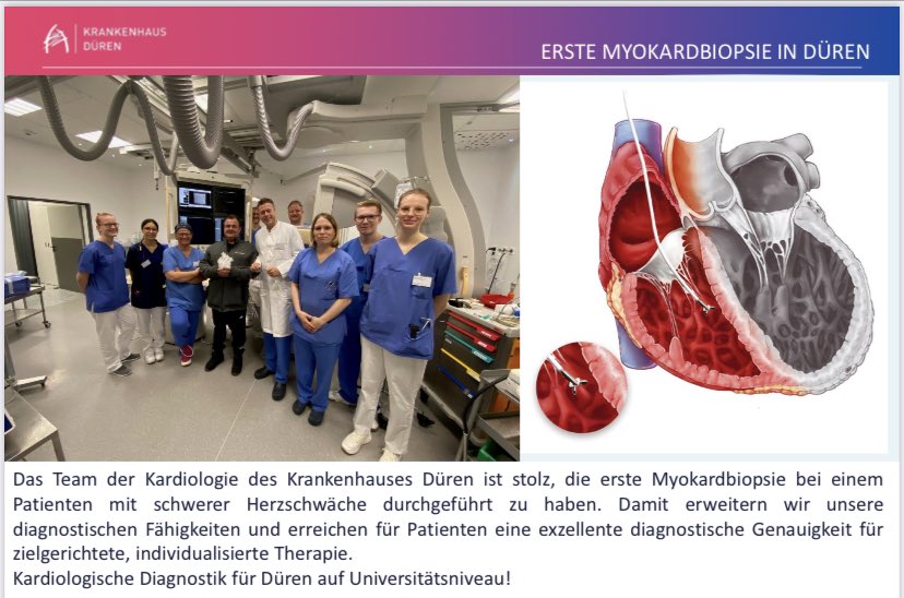 Erste Myokard Biopsie in Düren! <a href="/KH_Dueren/">Krankenhaus Düren gem. GmbH</a>