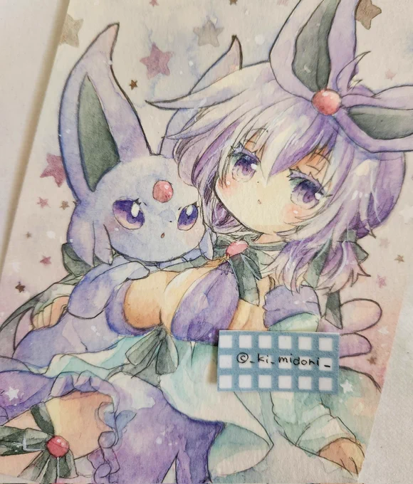 ポケ擬で陽依(エーフィ)と千狐 