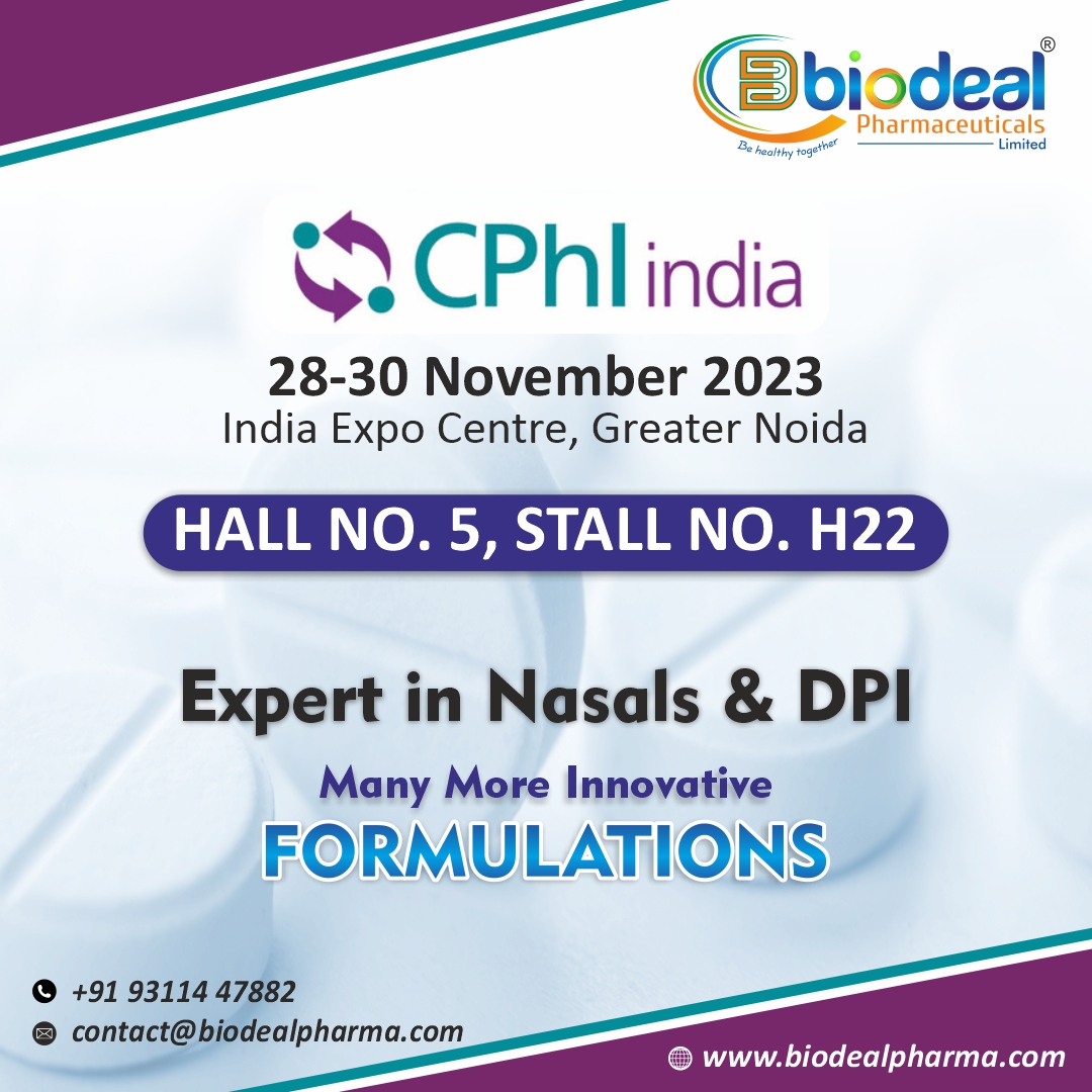 Biodeal Pharmaceuticals Limited is one of the verified and renowned manufactures will exhibit in CPHI India 📞 : +91 9311447882 ✉️ : contact@biodealpharma.com #cphi #PharmaExpo #exibition #export #pharma #pharmaceuticals #biodealpharma #noida #cphiindia #nutraceutical