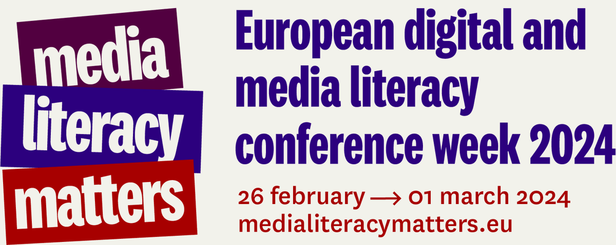 📣 Join the 'Media Literacy Matters' Conference 2024 and share your insights! 🌐

We're looking for inspiring inputs under three key themes: #disinformation, #accessibility, and the future of #MediaLiteracy.

ℹ️ Learn more and submit your proposal here: media-and-learning.eu/subject/media-…