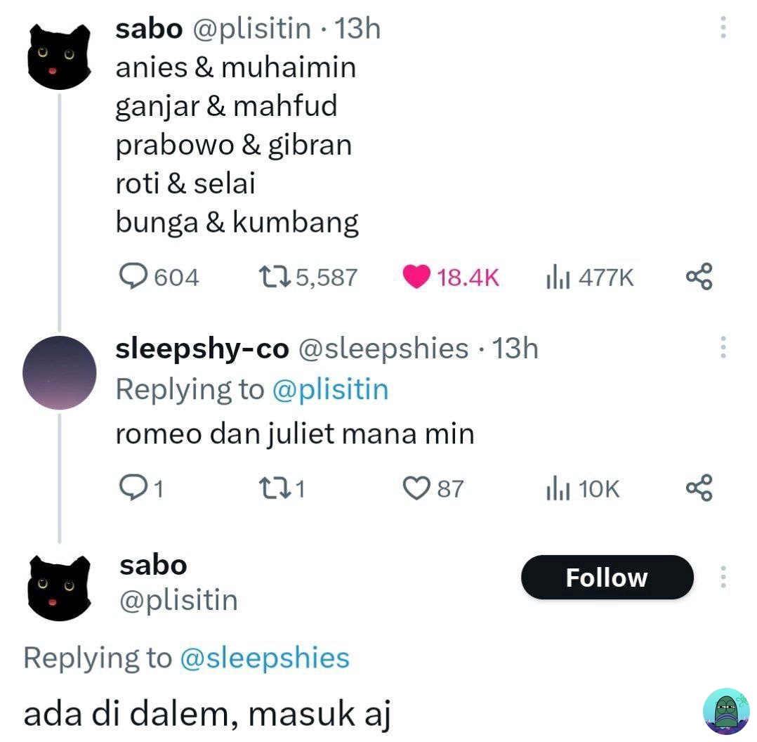 💚 Bagi tweet/ komen lucu kayak gini dong. Lagi pengen ketawa