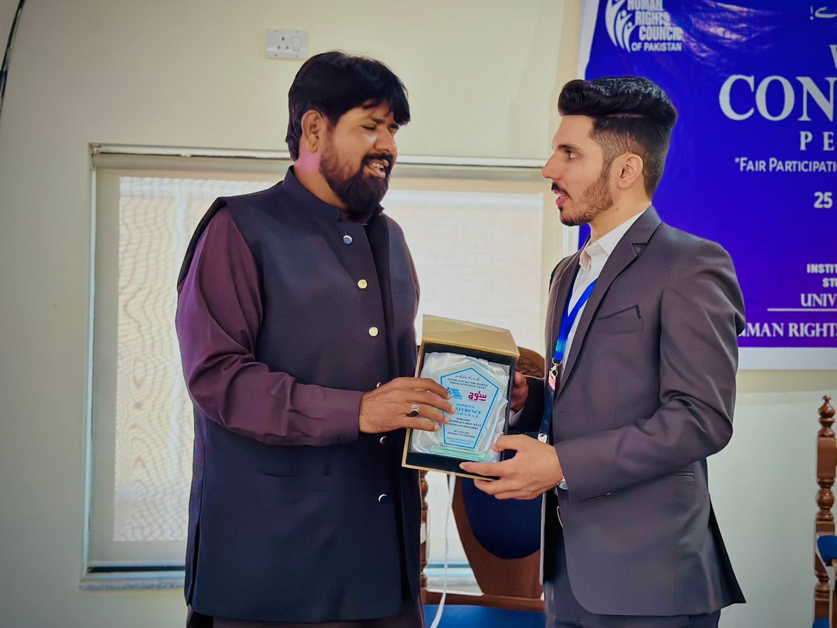 itz_sabe's tweet image. Thankful to the chairman Human Rights Council of Pakistan for providing the platform to raise voice for women’s electoral representation. Also, I am truly blessed having a team of friends who did their best to make the Women Conference a successful event. 

#WomenConference2023