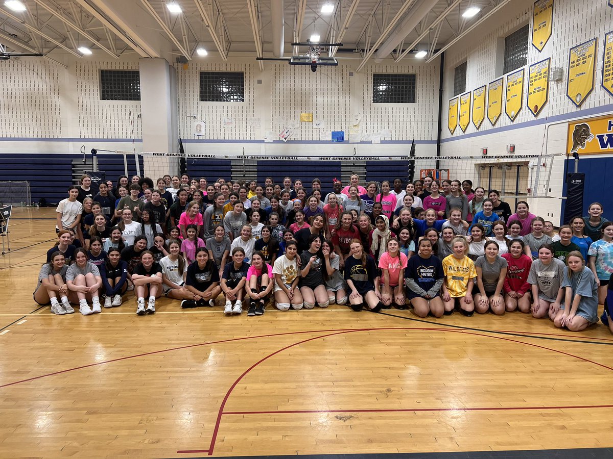 genesee_west's tweet photo. Growing the sport at West Genesee!  We had about 150 volleyball players tryout for modified this year!!  So much talent!  Thanks to our coaches for building so much interest! https://t.co/JqtB1KBmh5