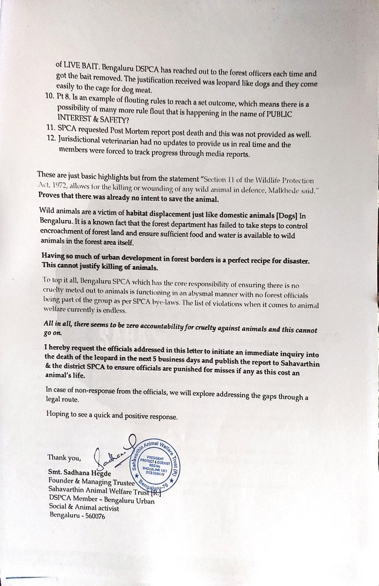 sadhana_hegde's tweet photo. @aranya_kfd @cskarnataka @DC_blrurban @sahavarthin @UDDKarnataka Action plan on habitat displacement & ways to reduce the impact of human population explosion is the need f d hour. Choosing humans over wildlife is not free frm repurcussions. #Inquiryneeded #nomorewildlifedeaths https://t.co/ocmOQhMK09
