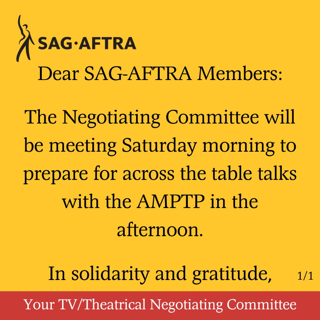 #SAGAFTRAstrong #SAGAFTRAstrike #NegotiatingCommittee