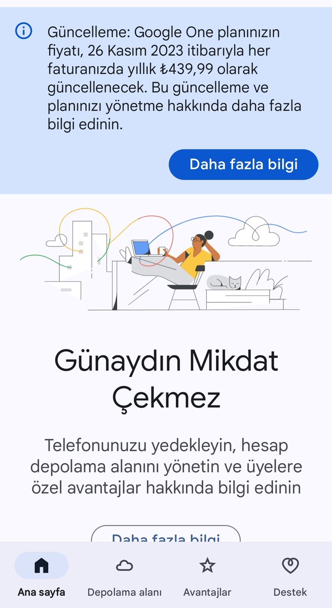 Beklenen oldu. Google TR'de fiyat artışı oldu. Bir zamanlar bulut depolamaya kim para verir diye düşünürken vazgeçilmez bir hizmete dönüştü. 2TB+ seçenek için verilen bazı avantajlar var ki paha biçilmez. Örn: kişisel bilgilerinizin darkwebteki durumu. Mail, tel, şifre,adres...
