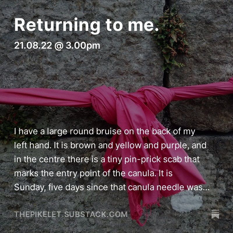 thePikelet's tweet photo. On soreness, recovery, and re-finding 'me' after my cancer surgery.
#BreastCancer #Cancer #CancerSurgery #Recovery #ThanksCancer 
https://t.co/DeWU0Npmft https://t.co/xfbIkPLUTD