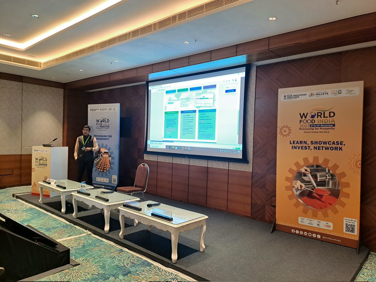 The insightful session on Registration and Licensing of Food Business covered aspects including the FSS Act 2006, #FoSCoS Portal, Compliance requirements for FBOs, Measures to enhance Ease of Doing Business, and more.

#WorldFoodIndia2023

<a href="/MoHFW_INDIA/">Ministry of Health</a> 
<a href="/MOFPI_GOI/">Ministry of Food Processing Industries</a>