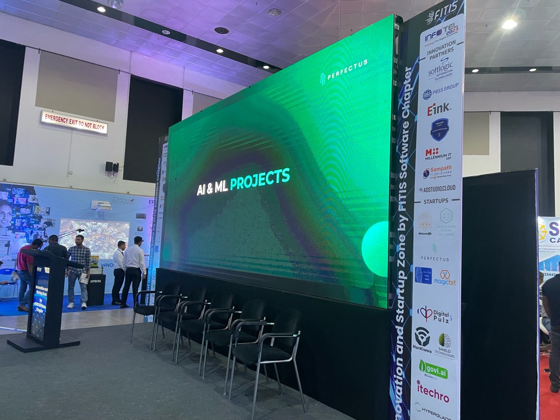 PerfectusTec's tweet photo. Hightlights of Infotel ICT Expo 2023 (@infotelsrilanka), the largest ICT event in Sri Lanka #INFOTEL2023 #web3 #innovation https://t.co/H6iLjIOchQ