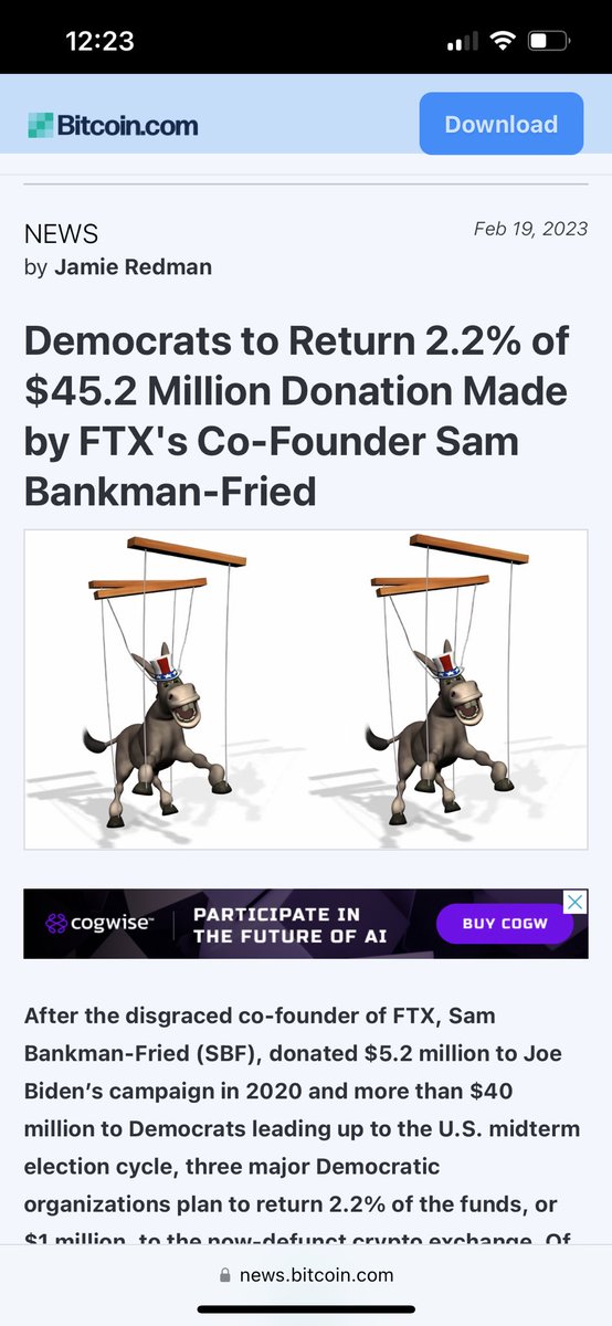 DarklatinAMC's tweet photo. #FTXScam #sbfguilty I know this is from Feb, but we shouldnโt forget, thatโs how they get away with everythingโฆ
Returning 2% of stolen money is not ethical..itโs a crime! And that money went to FTX, NOT investors. https://t.co/Jzwwi7JTGO